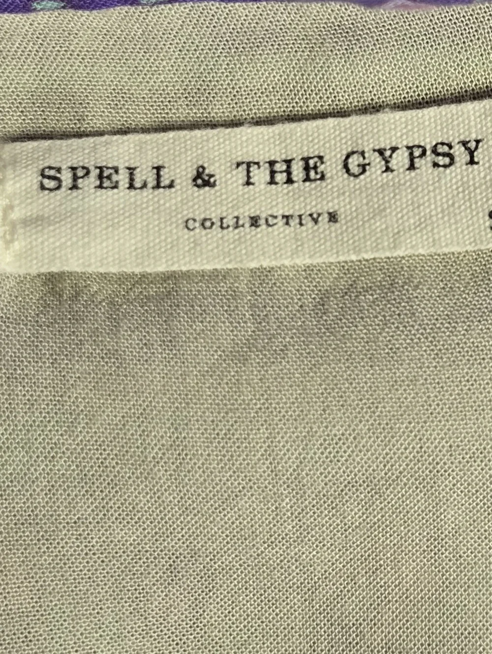 Spell And The Gypsy Peasant Top Size Small Boho Flowy Lavender Pink Silver